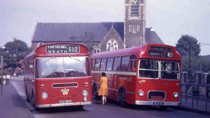 Western Welsh Leyland Tiger Cub Park Royal 1367 & South Wales Bristol LS6B ECW 354